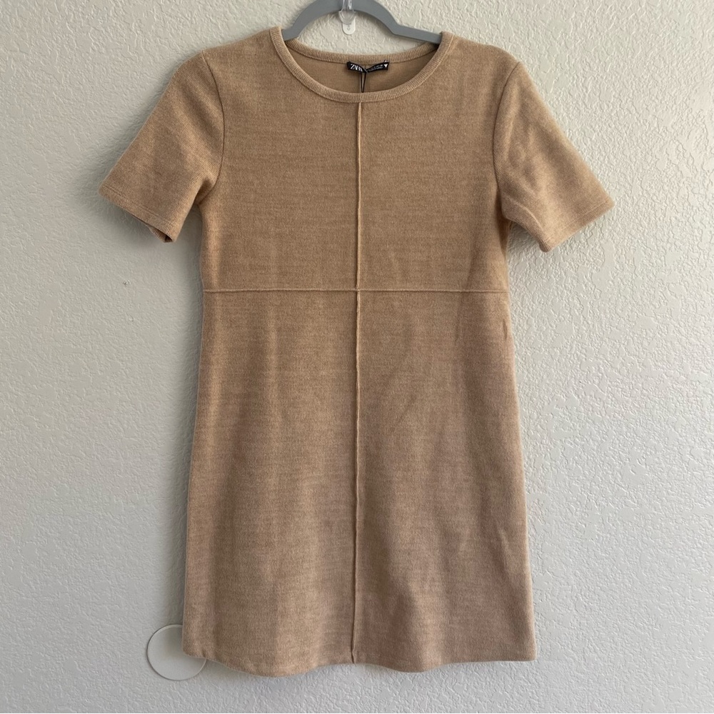 Zara Tan Mini Dress